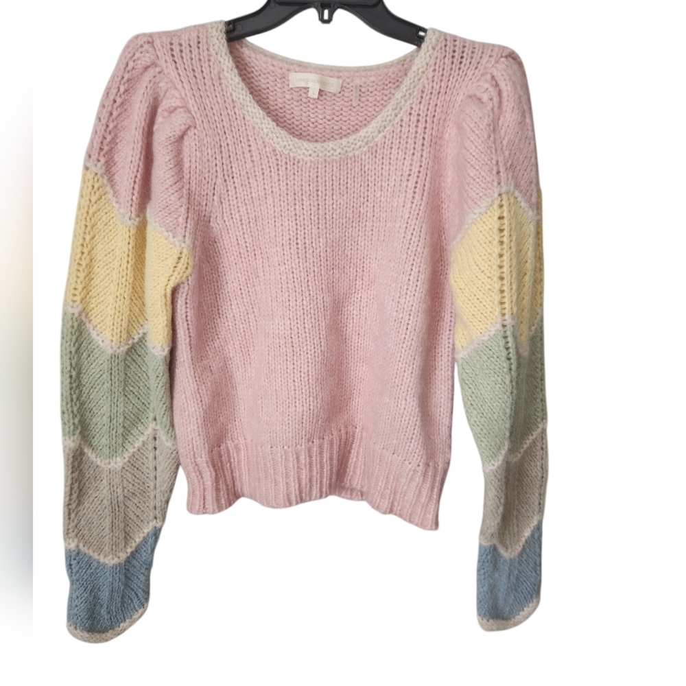 Loveshackfancy Aspyn Pullover Sweater Size Large … - image 2